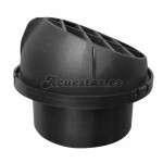 Salida Aire Ø 60 PIVOTANTE NEGRA