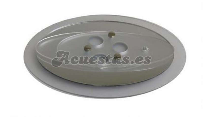 Plafon techo TecnoLed ovalado 12v 18 Led de superficie caravana autocaravana camper - Ref. LUC549