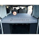 Colchón plegable para trafic, vivaro, primastar con visco