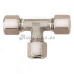 Unión en t ermeto para gas ø8 mm tubería de acero