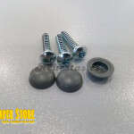 Tornillos roscachapa con tapón embellecedor Gris
