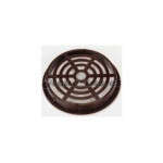 Rejilla redonda marron