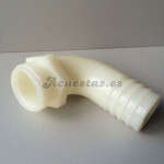 Racor acodado 90º 19mm COMPLETO