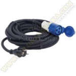 Toma CEE17 hembra a 230V macho (cable 4 metros)