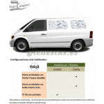 Aislantes Térmicos Mercedes Vito 1996-2003 - Habitáculos (ventanas laterales)