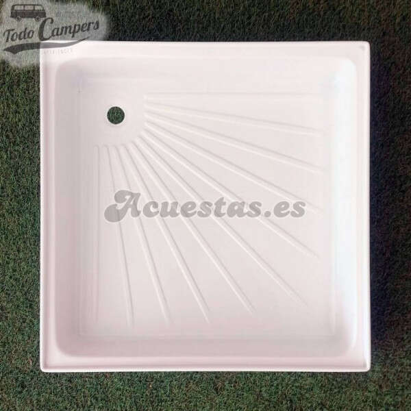 Plato de ducha blanco 60x60x10,2cm - En superficie