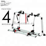 Portabicicletas Fiamma Carry Bike PRO para Volkswagen T6 y T6.1 con Portón Trasero Abatible - 4 BICIS