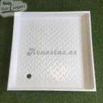 Plato de ducha blanco 60x60cm - Encastrable