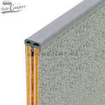 Canto en T Antigolpes - Gris Medio - 5 metros