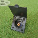 Toma de ducha exterior empotrable con tapa RK Reich - Color Negro