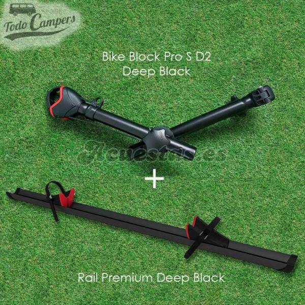 Kit de ampliación de 2 a 3 bicicletas (Rail Premium y Brazo Block Pro S D2) - Deep Black