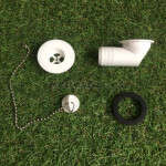 Desagüe en codo, Salida 2,5 cm (encastre 3,1 cm) - Tipo H