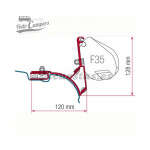 Soporte para toldo Fiamma F35 Pro para Volkswagen T5 y T6 (techos sin guía)