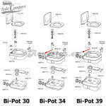 Tapón Rojo + Junta Bi-Pot (34 y 39)