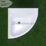 Lavabo de esquina blanco - 40x40x14,5cm