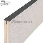 Canto en T  - Gris Oscuro - 5 metros