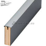 Canto en T semiperfilado - Gris Medio - 40 metros