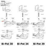 Tapón Blanco + Junta Bi-Pot 30