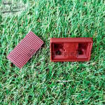 Escuadra con tapa fija muebles - Marrón