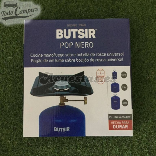 Fogón Pop Nero para botella azul Butsir