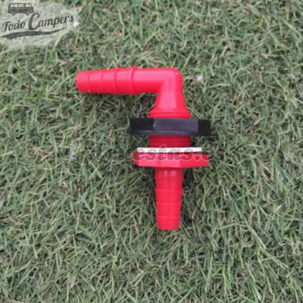 Pasamuros en codo 90 grados para mangueras