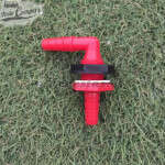 Pasamuros en codo 90 grados para mangueras