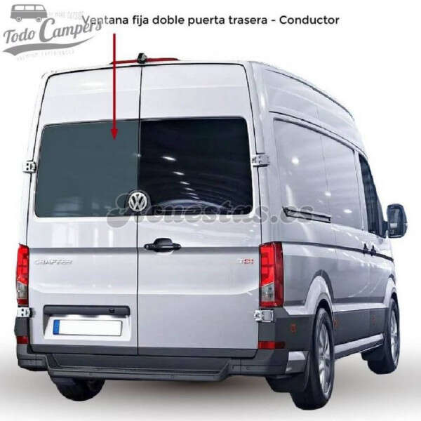 Ventana fija doble puerta trasera Conductor para VW Crafter desde 2017