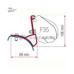 Soporte Toldo Fiamma F35 Pro Trafic Vivaro Primastar 2002-2014