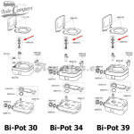 Pistón Bomba Bi-Pot (30, 34 y 39)