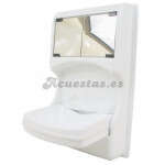 Lavabo plegable con armario baño