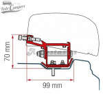 Soporte Toldo Fiamma F40 Van 270 - Trafic Vivaro Talento NV300 desde 2015 Batalla Larga