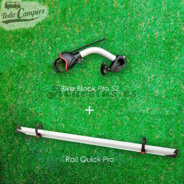 Kit de ampliación de 2 a 3 bicicletas (Rail Quick Pro Negro y Bike Block Pro S2)