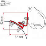 Soporte Toldo Fiamma F35Pro - Jumpy SpaceTourer Expert Traveller Vivaro ProAce II - Desde 2016