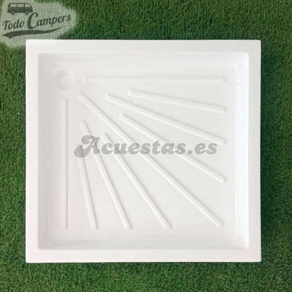 Plato de ducha blanco 72,5x68cm - Encastrable