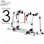 Portabicicletas Fiamma Carry Bike PRO para Volkswagen T6 y T6.1 con Portón Trasero Abatible - 3 BICIS