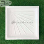 Plato de ducha blanco 66,5x66,5cm - Encastrable