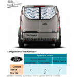 Aislantes Térmicos Ford Custom - Apertura Trasera