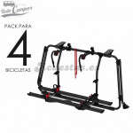 Portabicicletas Fiamma Carry Bike PRO Deep Black para Volkswagen T6 y T6.1 con Portón Trasero Abatible - 4 BICIS