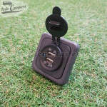 Toma USB doble con tapa y marco embellecedor - Color gris oscuro