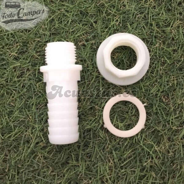 Pasamuros recto para mangueras