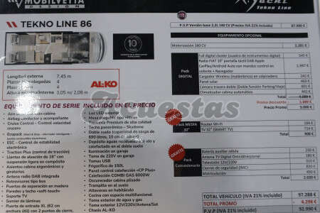 Mobilvetta K-Yacht Tekno Line 86